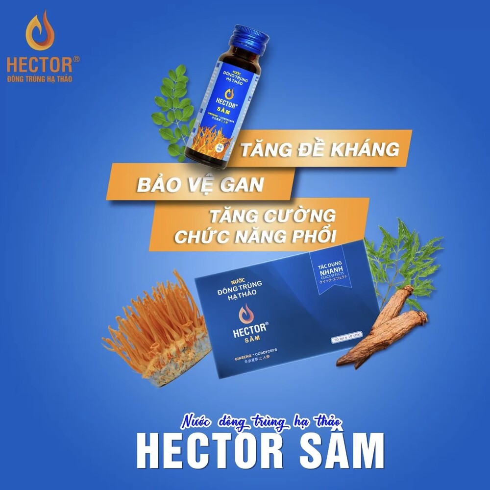 Các sản phẩm của thương hiệu đông trùng hạ thảo Hector